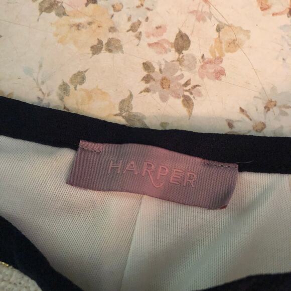 Harper by Francesca's Collection Striped High Waisted Shorts Small - Picture 5 of 7